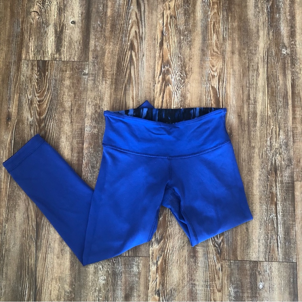 LULU LEMON | cropped reversible leggings